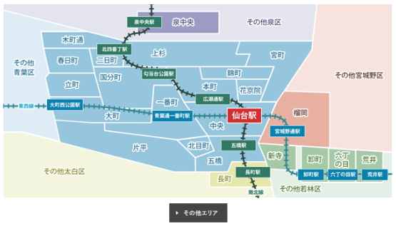 仙台市内地図