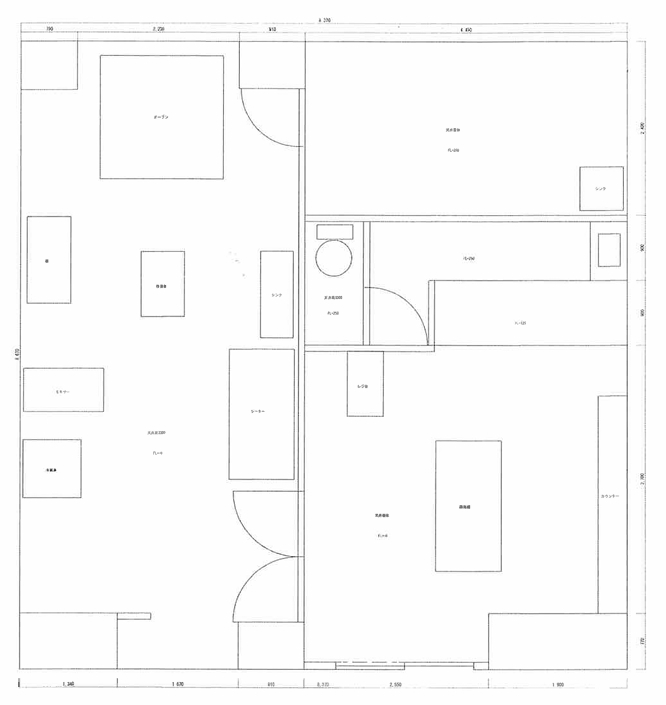 賃貸オフィス間取り図