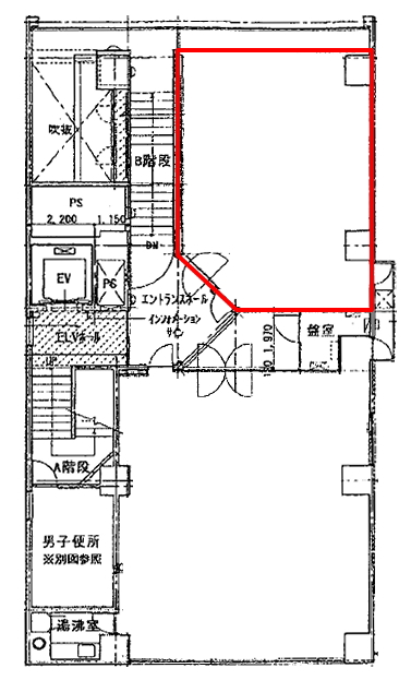 賃貸オフィス間取り図