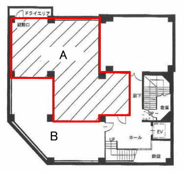 賃貸オフィス間取り図