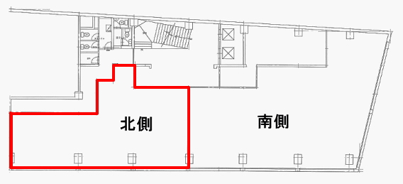 賃貸オフィス間取り図