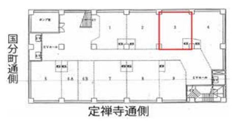 賃貸オフィス間取り図