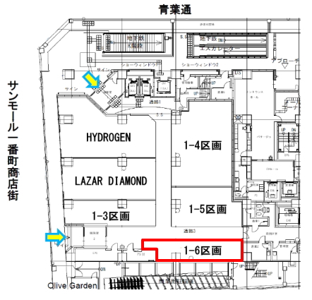 賃貸オフィス間取り図