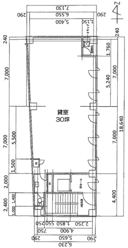 賃貸オフィス間取り図