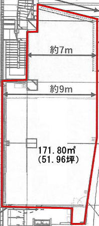 賃貸オフィス間取り図