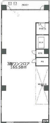 賃貸オフィス間取り図