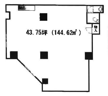 賃貸オフィス間取り図