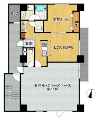 賃貸オフィス間取り図