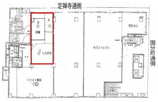 賃貸オフィス間取り図