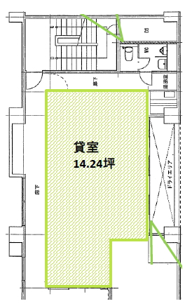 賃貸オフィス間取り図