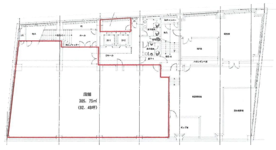 賃貸オフィス間取り図