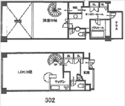 賃貸オフィス間取り図