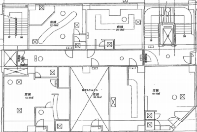 賃貸オフィス間取り図