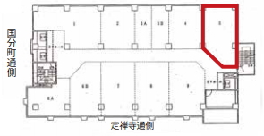 賃貸オフィス間取り図