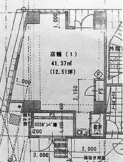 賃貸オフィス間取り図
