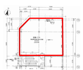 賃貸オフィス間取り図