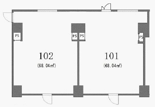 賃貸オフィス間取り図