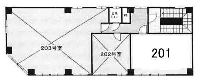 賃貸オフィス間取り図