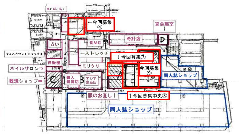 賃貸オフィス間取り図