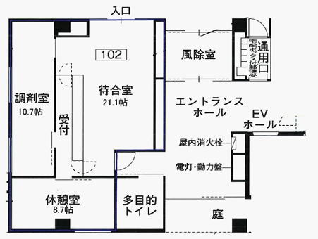 賃貸オフィス間取り図