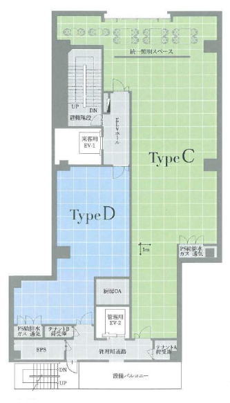 賃貸オフィス間取り図