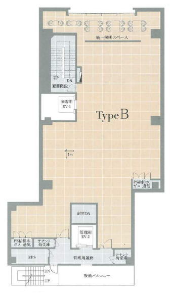 賃貸オフィス間取り図