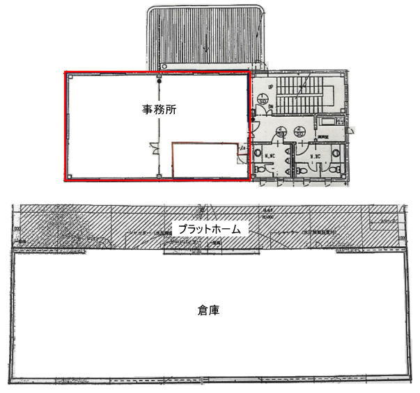賃貸オフィス間取り図