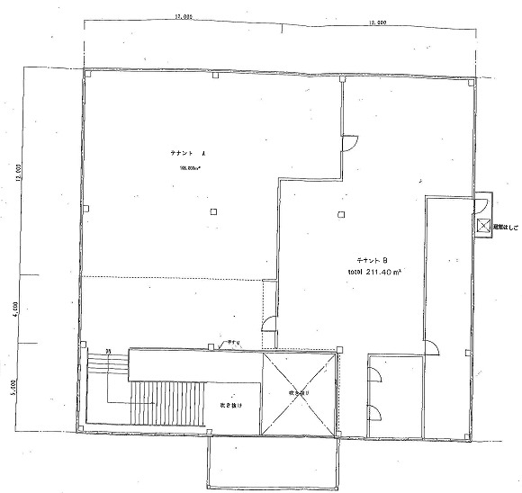 賃貸オフィス間取り図