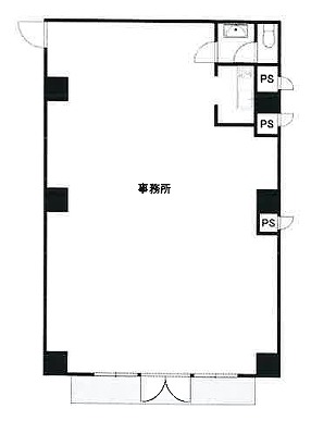 賃貸オフィス間取り図