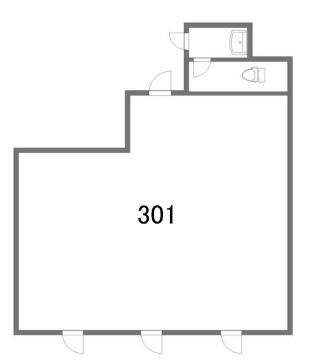 賃貸オフィス間取り図