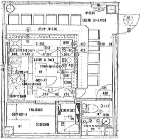 賃貸オフィス間取り図