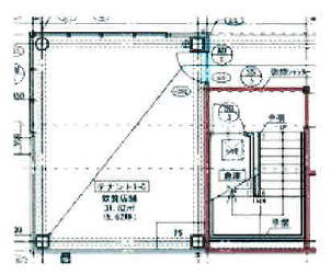 賃貸オフィス間取り図