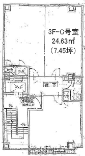 賃貸オフィス間取り図