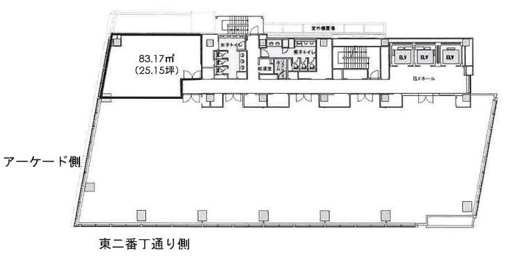 賃貸オフィス間取り図