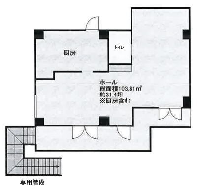 賃貸オフィス間取り図