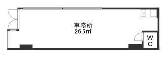 賃貸オフィス間取り図