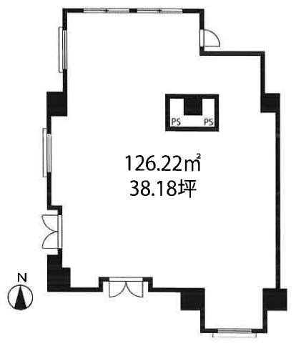 賃貸オフィス間取り図