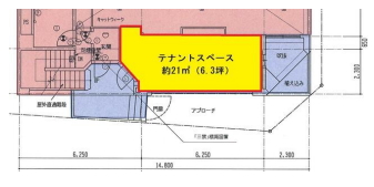 賃貸オフィス間取り図