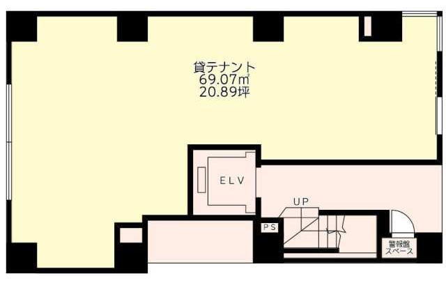 賃貸オフィス間取り図