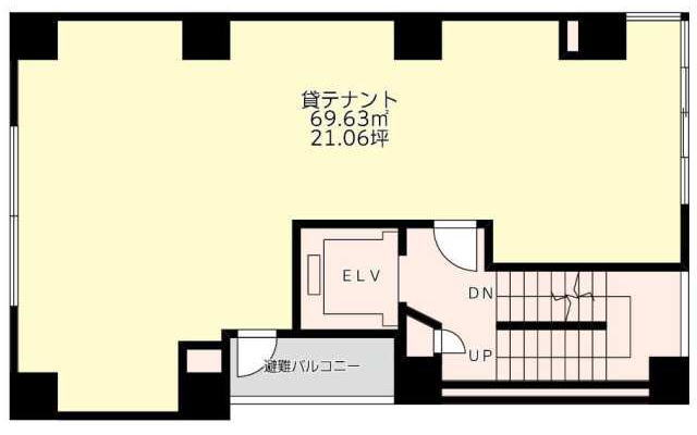 賃貸オフィス間取り図