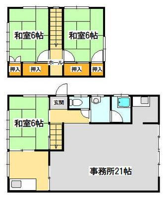 賃貸オフィス間取り図