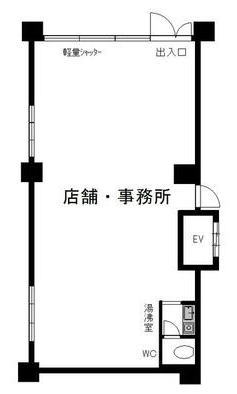 賃貸オフィス間取り図