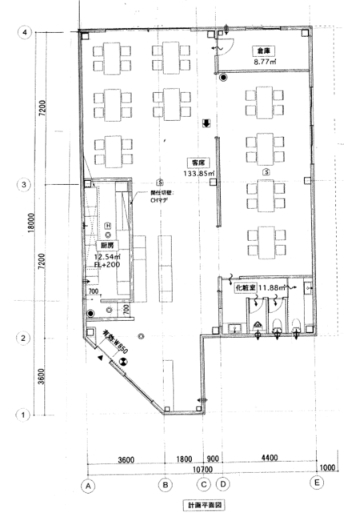 賃貸オフィス間取り図