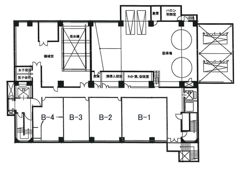 賃貸オフィス間取り図