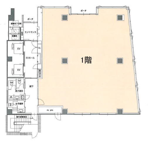 賃貸オフィス間取り図