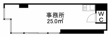 賃貸オフィス間取り図