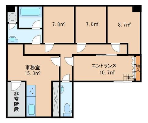 賃貸オフィス間取り図