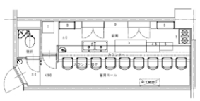 賃貸オフィス間取り図