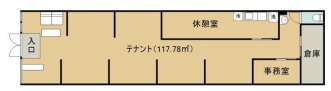 賃貸オフィス間取り図