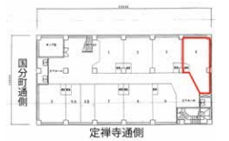 賃貸オフィス間取り図